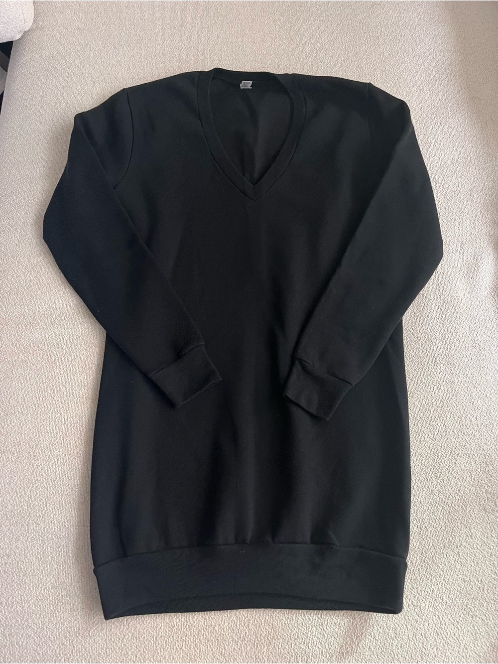 American Apparel Black V-Neck Sweater Tunic